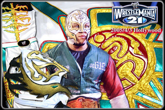 WWE レイ・ミステリオ/レッスルマニア21 ラテックスゴム素材 コスチューム