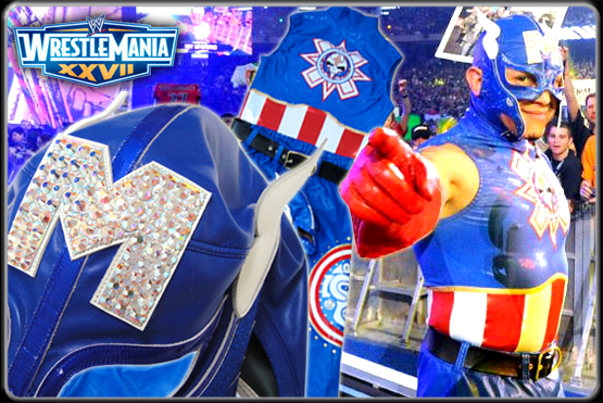 WWE レイ・ミステリオ/レッスルマニア27 「キャプテン・アメリカ」モデル